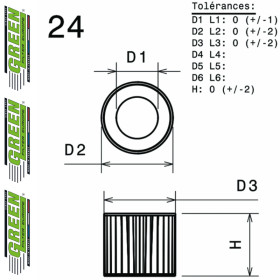Filtre à air sport GREEN FILTER pour AUDI A5 (8T/8F)