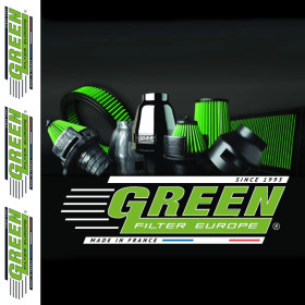 Filtre à air sport GREEN FILTER pour AUDI R8 COUPE S-TRONIC (Uniquement boîte 7 automatique)