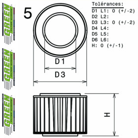 Filtre à air sport GREEN FILTER pour FIAT 128