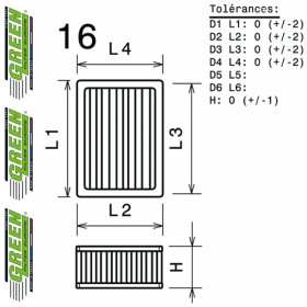 Filtre à air sport GREEN FILTER pour HONDA CONCERTO
