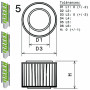 Filtre à air sport GREEN FILTER pour NISSAN PATROL I (W160/ST160)