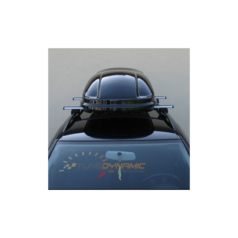 Coffre De Toit Farad Marlin 400L Noir Métallisé - Double Ouverture - Système Quick Fix Inclus