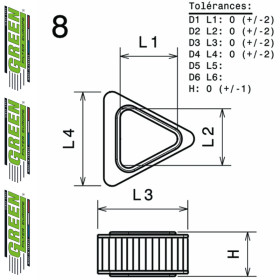 Filtre à air sport GREEN FILTER pour ROVER 200