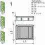 Filtre à air sport GREEN FILTER pour SAAB 9.3/9.3 X (SERIE II/YS3F)