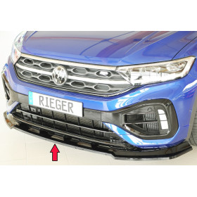 Lame de pare-chocs avant "noir brillant" Rieger Tuning VOLKSWAGEN T-ROC R-LINE Lame de pare-chocs avant noir brillant VOLKSWAGEN T-ROC R-LINE