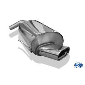 Silencieux arrière sport 100% inox FOX EXHAUST SYSTEMS avec sortie 135x80mm type 53 pour Alfa Romeo 156