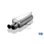 Silencieux arrière sport 100% inox FOX EXHAUST SYSTEMS avec sortie 2x76mm type 18 pour Alfa Romeo 156