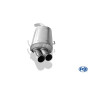 Silencieux arrière sport 100% inox FOX EXHAUST SYSTEMS avec sortie 2x76mm type 18 pour Alfa Romeo 156
