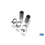 Silencieux arrière sport 100% inox FOX EXHAUST SYSTEMS avec sortie 2x76mm type 18 pour Alfa Romeo 156