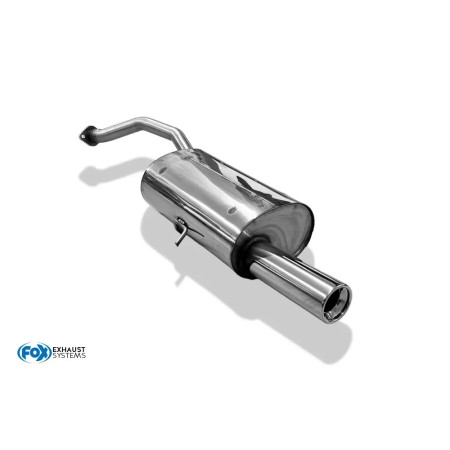 Silencieux arrière sport 100% inox FOX EXHAUST SYSTEMS 1x90mm type 13 pour Alfa Romeo 166