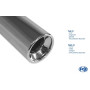 Silencieux arrière sport 100% inox FOX EXHAUST SYSTEMS 1x90mm type 13 pour Alfa Romeo 166
