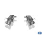 Silencieux arrière duplex sport 100% inox FOX EXHAUST SYSTEMS 2x106x71mm type 38 pour Alfa Romeo Brera 939