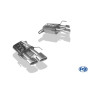 Silencieux arrière duplex sport 100% inox FOX EXHAUST SYSTEMS 2x106x71mm type 38 pour Alfa Romeo Brera 939
