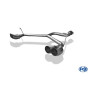 Système d'embouts d'échappement duplex 100% inox FOX EXHAUST SYSTEMS 2x76mm type 18 pour Alfa Romeo GTV 916