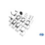 Système d'embouts d'échappement duplex 100% inox FOX EXHAUST SYSTEMS 2x76mm type 18 pour Alfa Romeo GTV 916