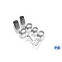 Silencieux arrière sport 100% inox FOX EXHAUST SYSTEMS 2x80mm type 16 pour Alfa Romeo Mito 955
