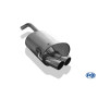 Silencieux arrière sport 100% inox FOX EXHAUST SYSTEMS 2x70mm type 14 pour Alfa Romeo 147