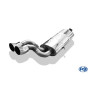 Silencieux arrière sport 100% inox FOX EXHAUST SYSTEMS 2x76mm type 18 pour Audi 80/90 type 81 de série