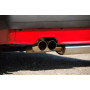 Silencieux arrière sport 100% inox FOX EXHAUST SYSTEMS 2x76mm type 14 pour Audi 80/90 Quattro type 85 Facelift