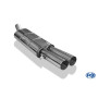 Silencieux arrière sport 100% inox FOX EXHAUST SYSTEMS 2x76mm type 10 pour Audi 80/90 type 89/B3