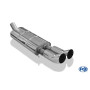 Silencieux arrière sport 100% inox FOX EXHAUST SYSTEMS 2x76mm type 18 pour Audi 80/90 type 89/B3