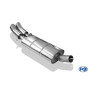 Silencieux arrière sport 100% inox FOX EXHAUST SYSTEMS 2x76mm type 18 pour Audi 80/90 type 89/B3