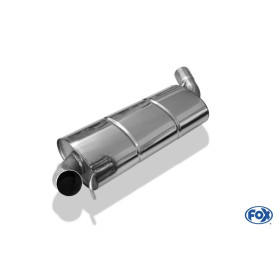 Silencieux intermédiaire sport 100% inox FOX EXHAUST SYSTEMS pour Audi 80/90 type 89/B3