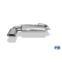 Silencieux arrière sport 100% inox FOX EXHAUST SYSTEMS 1x135x80mm type 53 pour Audi 80/90 type 89 Quattro