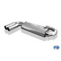 Silencieux arrière sport 100% inox FOX EXHAUST SYSTEMS 2x76mm type 10 pour Audi 80/90 type 89 Quattro