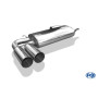 Silencieux arrière sport 100% inox FOX EXHAUST SYSTEMS 2x76mm type 10 pour Audi 80/90 type 89 Quattro