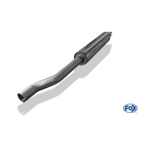 Silencieux avant sport 100% inox FOX EXHAUST SYSTEMS pour Audi 80 type B4
