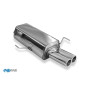 Silencieux arrière sport 100% inox FOX EXHAUST SYSTEMS 2x76mm type 12 pour Audi 80 type B4