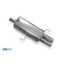 Silencieux arrière sport 100% inox FOX EXHAUST SYSTEMS 2x76mm type 13 pour Audi 80 type B4