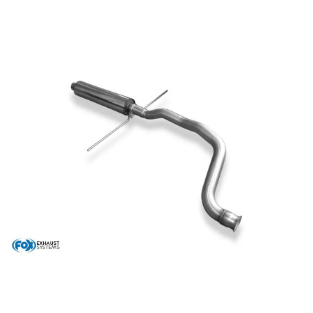 Silencieux avant sport 100% inox FOX EXHAUST SYSTEMS pour Audi 80 type B4