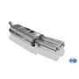 Silencieux arrière sport 100% inox FOX EXHAUST SYSTEMS 2x76mm type 13 pour Audi 80/90 type 89/B3