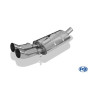 Silencieux arrière sport 100% inox FOX EXHAUST SYSTEMS 2x76mm type 18 pour Audi 80 CABRIOLET type B4