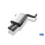 Silencieux arrière sport 100% inox FOX EXHAUST SYSTEMS 2x76mm type 13 pour AUDI 80 QUATTRO TYPE B4