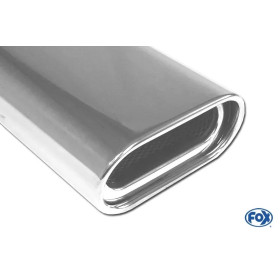 Silencieux arrière sport inox 1x135mm type 13 (RS2) AUDI 80 QUATTRO B4