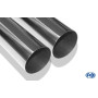 Silencieux arrière sport 100% inox FOX EXHAUST SYSTEMS 2x76mm type 10 (RS2) pour AUDI 80 QUATTRO TYPE B4