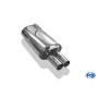 Silencieux arrière sport inox 2x63mm type 10 AUDI 100 QUATTRO TYPE C3
