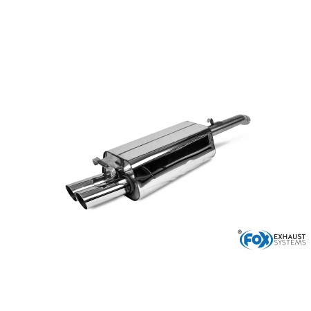 Silencieux arrière sport inox 2x70mm type 14 AUDI 100 TYPE C3