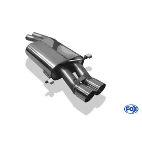 Silencieux arrière sport inox 2x76mm type 14 AUDI 100 QUATTRO TYPE C4