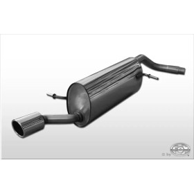 Silencieux arrière sport inox 1x90mm type 16 pour AUDI A1 TYPE 8X