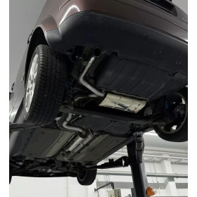 Catback silencieux sport inox 1x63mm type 26 pour AUDI A2 1.4L