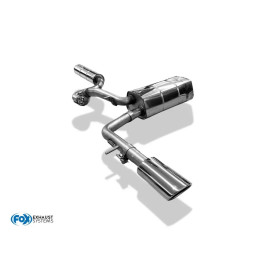 Catback silencieux sport inox 1x115x85mm type 32 pour AUDI A2 1.6L