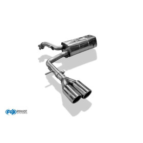 Silencieux sport inox 2x80mm type 16 pour AUDI A2 1.4L