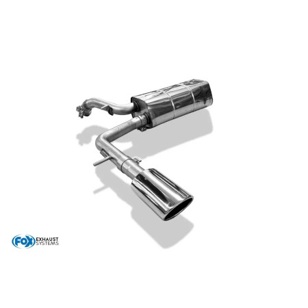 Silencieux sport inox 1x115x85mm type 32 pour AUDI A2 1.6L