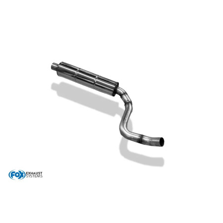 Silencieux avant sport 100% inox FOX EXHAUST SYSTEMS pour AUDI A2 1.6L