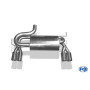 Silencieux sport inox 2x76mm type 12 pour AUDI A3 QUATTRO TYPE 8L
