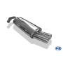 Silencieux sport inox 2x76mm type 13 pour AUDI A3 TYPE 8L